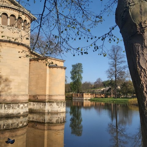 Friedenskirche Teich Park Sanssouci